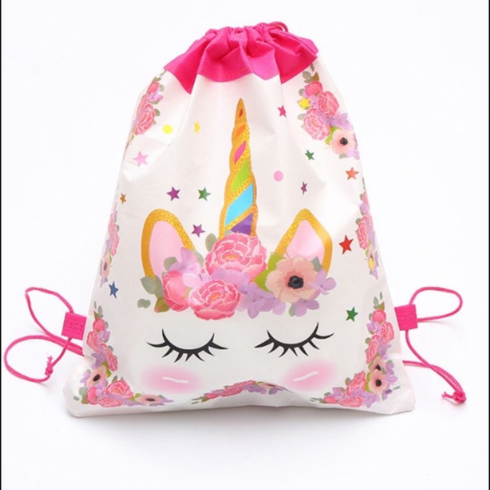 Sleepy Unicorn Drawstring Pack